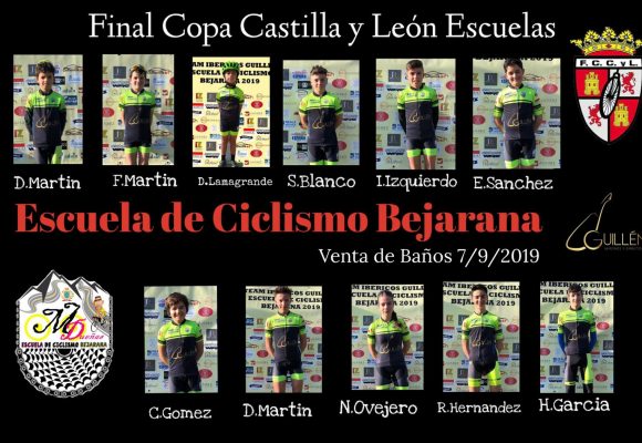 Ibéricos Guillén-Escuela de Ciclismo Bejarana en la final de la Copa Escuelas de Castilla y León