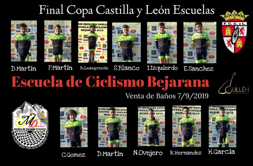 Ibéricos Guillén-Escuela de Ciclismo Bejarana en la final de la Copa Escuelas de Castilla y León